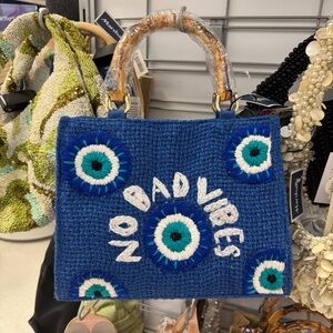 Vibrant Blue Canvas Tote Bag with Spacious Interior and Durable Straps